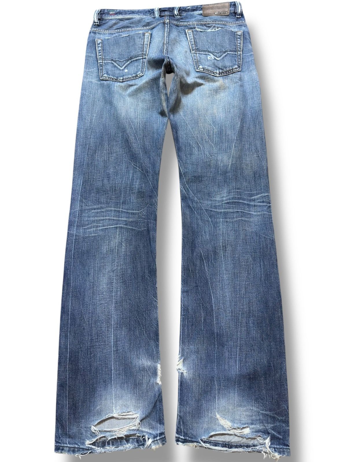 Diesel Black Gold Vintage Diesel Viker-R-Box Faded Ripped Distressed Denim Size US 34 / EU 50 - 6 Thumbnail