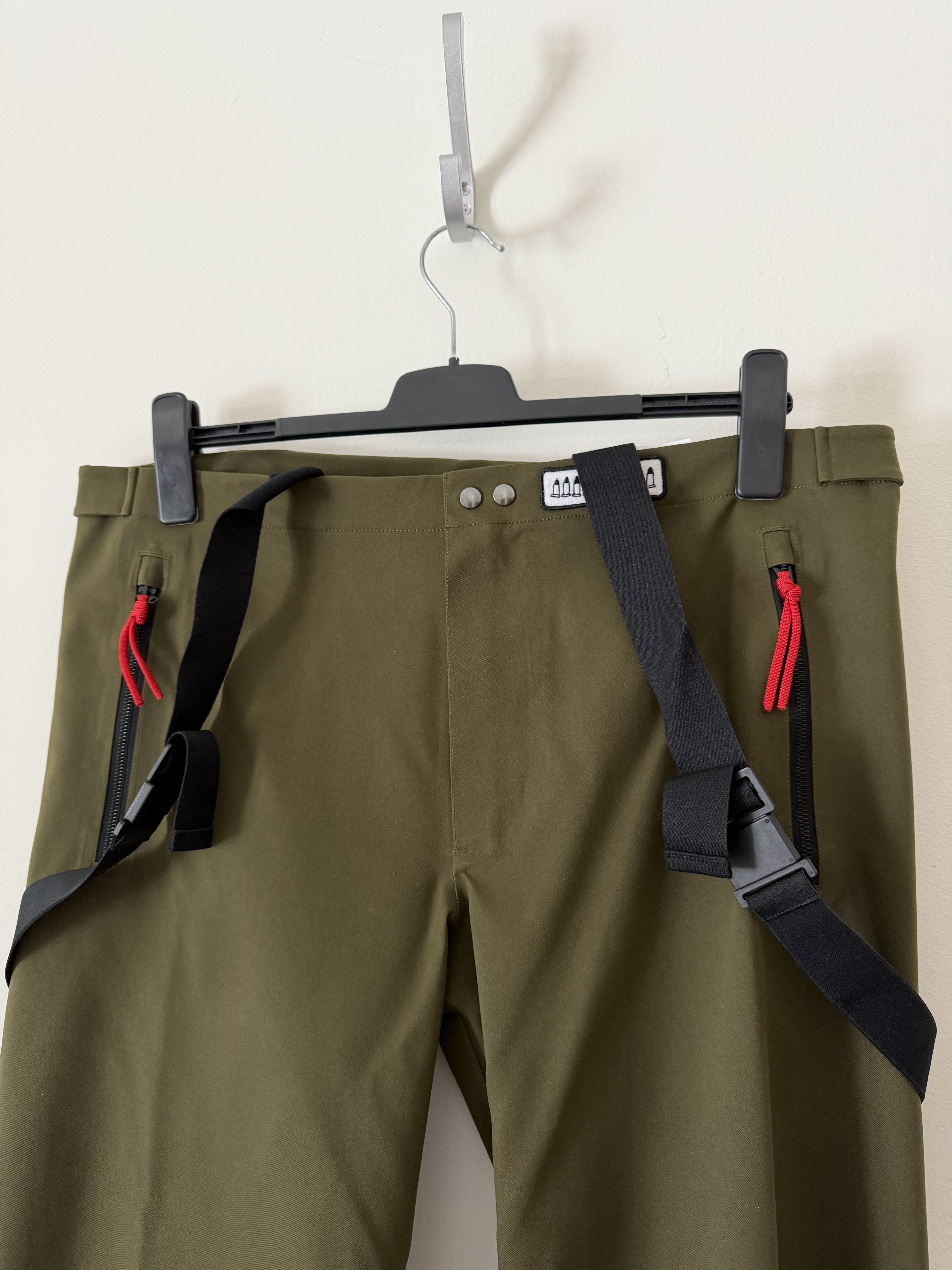 Nike × Tom Sachs Tom Sachs Nike Foul Weather Trousers in Olive Green Size US 32 / EU 48 - 2 Thumbnail