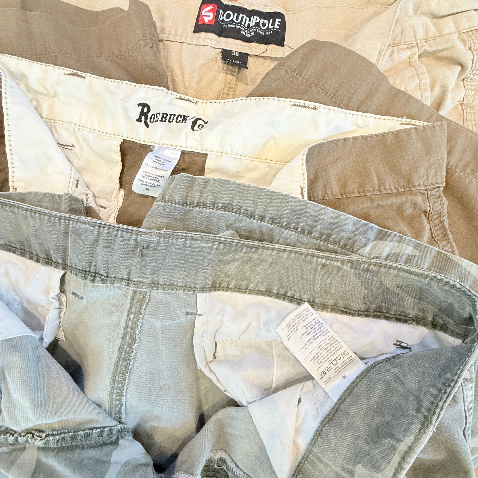Southpole Men's Cargo Shorts Bundle - Southpole & Roebuck Co. Size US 36 / EU 52 - 3 Thumbnail