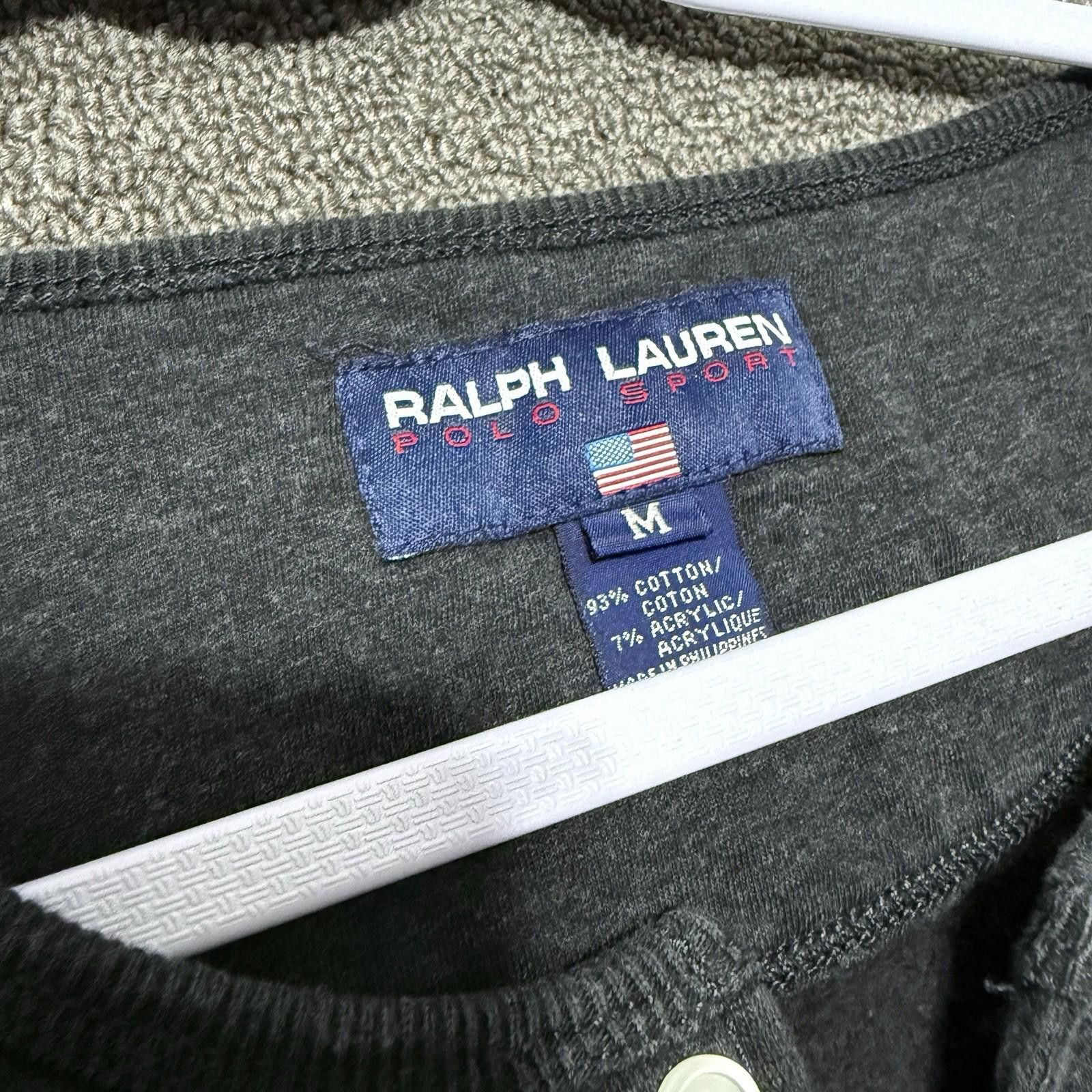 Other Vintage Polo Sport Ralph Lauren Med. Henley Long Sleeve USA Size US M / EU 48-50 / 2 - 3 Thumbnail