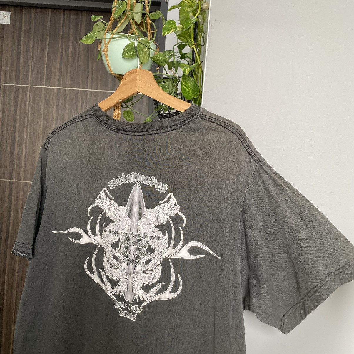 Vintage Thrashed Faded Vintage 90s Dig Deep Dragon Surf ERD GRUNGE T Size US XL / EU 56 / 4 - 3 Thumbnail