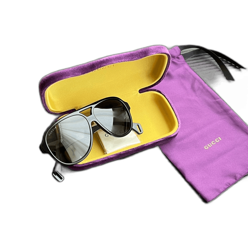 Gucci Gucci Pilot Frame Sunglasses Black - dmc Size ONE SIZE - 1 Thumbnail