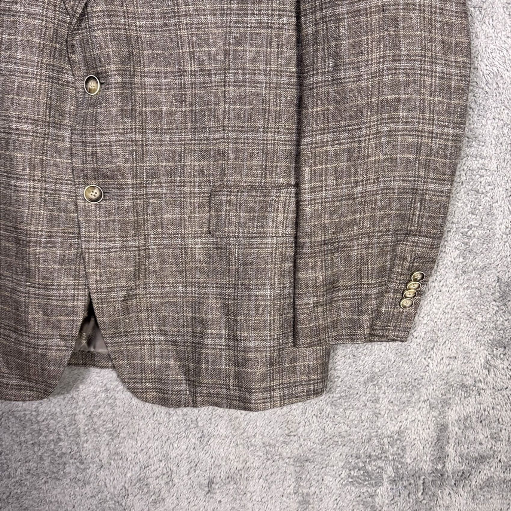 Joseph Abboud Joseph Abboud Heritage Blazer Men 48R Unstructured 100% Linen Nova Fides Italy Size 48R - 2 Thumbnail