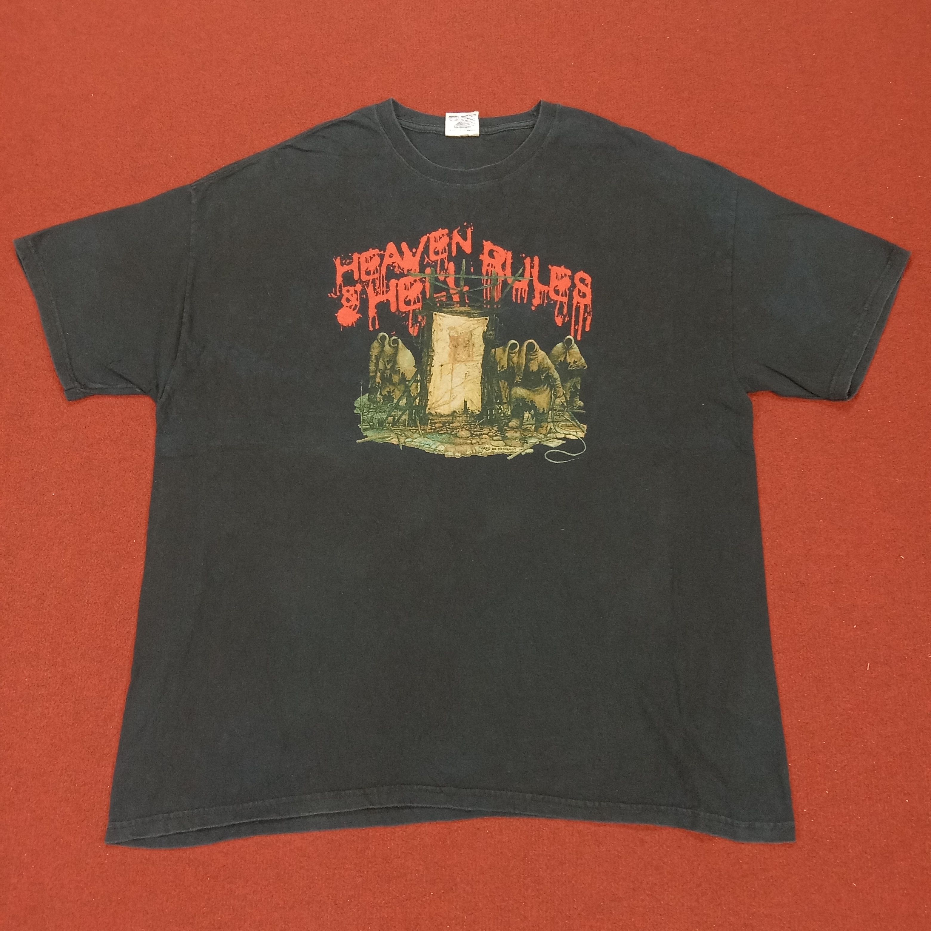 Band Tees × Vintage Heaven And Hell Rules Music Tour Tshirt Vintage Size US XL / EU 56 / 4 - 1 Thumbnail