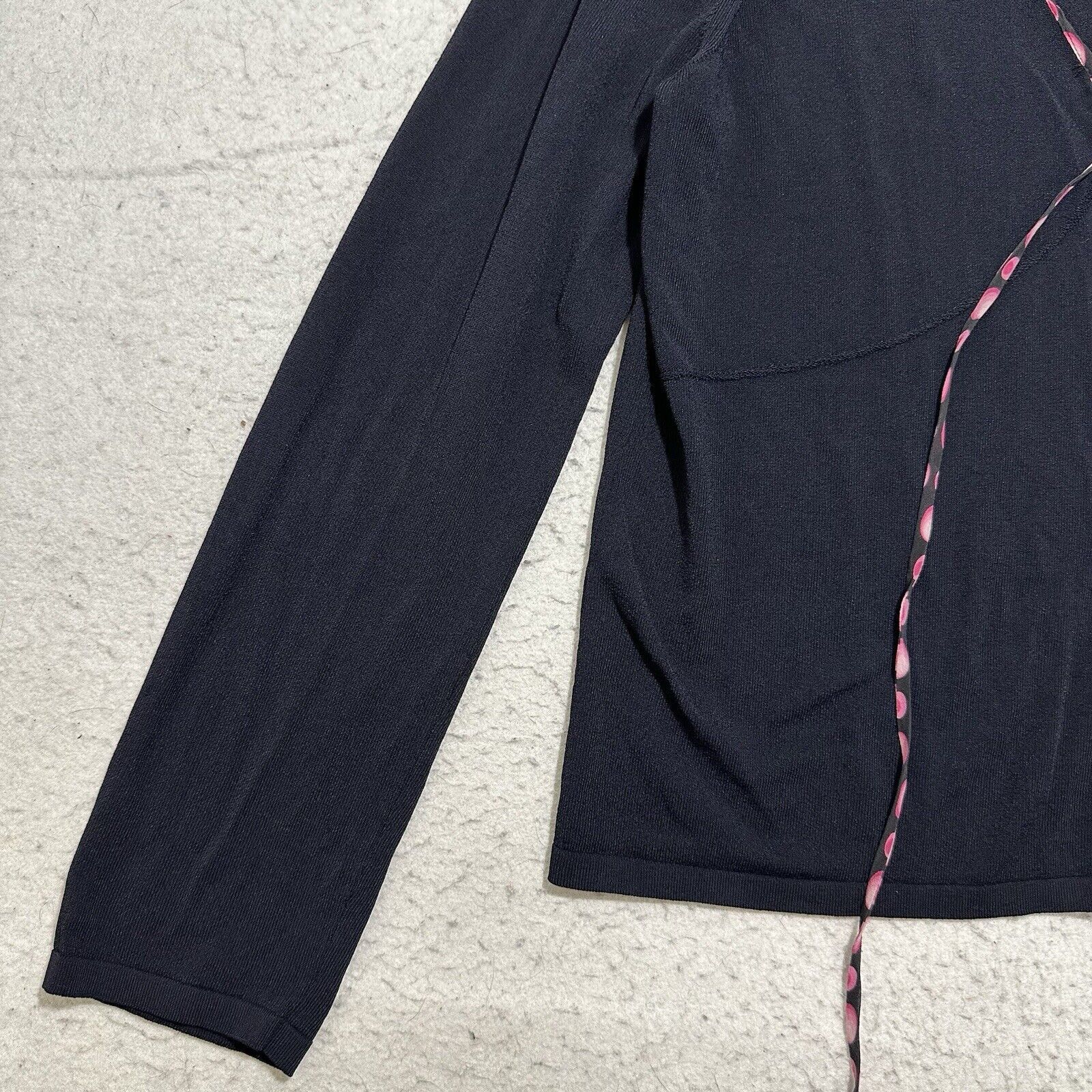 Escada Vintage Escada 44 Large Silk V-Neck Button Cardigan Sweater Size L / US 10 / IT 46 - 6 Thumbnail