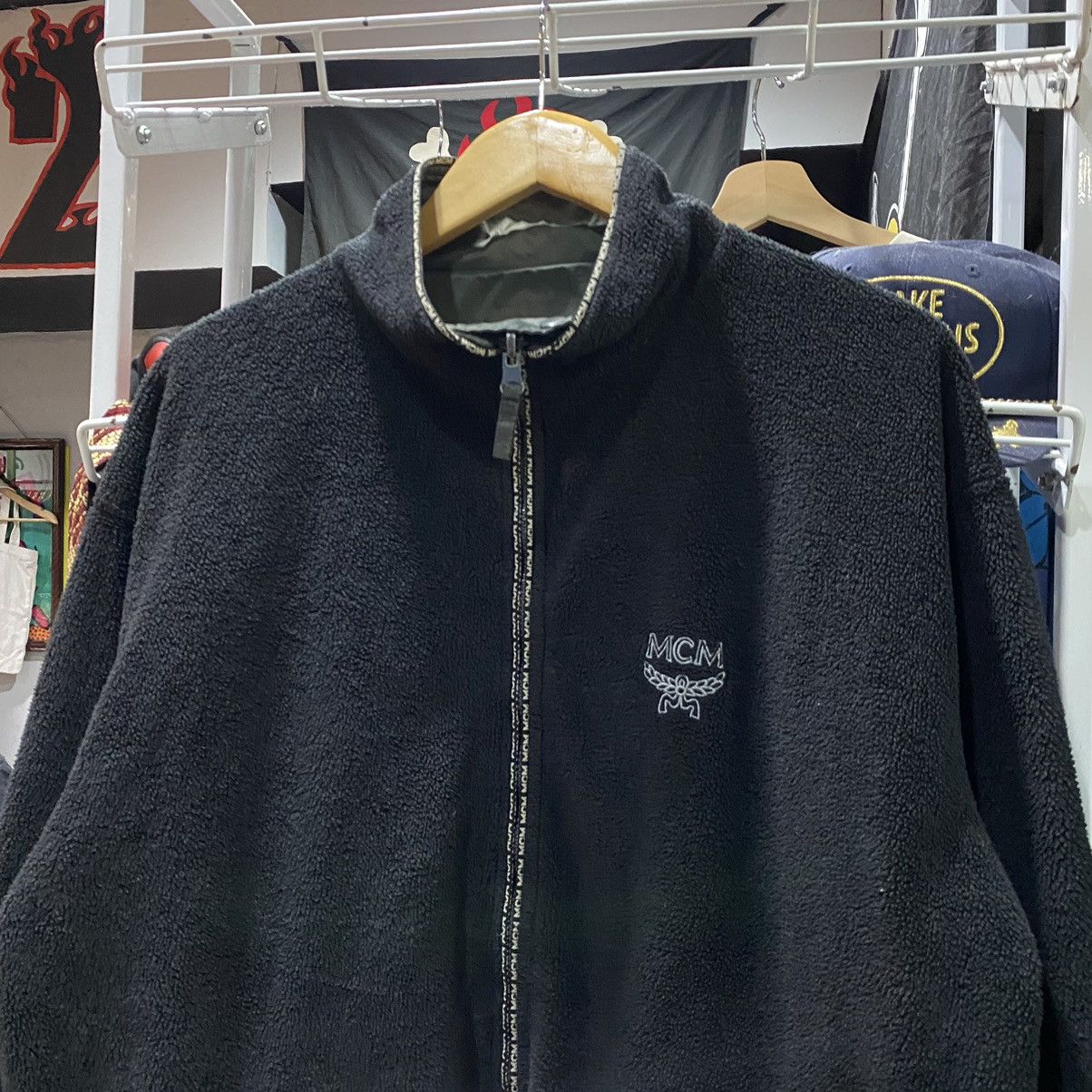 MCM MCM Black Reversible Fleece Jacket Size US XL / EU 56 / 4 - 5 Thumbnail