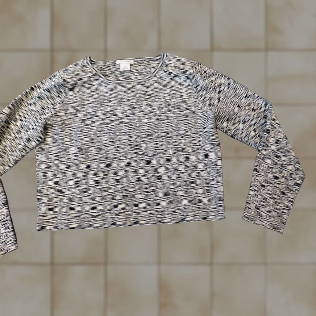 Club Monaco Club Monaco Blouse Womens Medium Gray Stretch Top Pullover Crew Neck Knits Casual Size M / US 6-8 / IT 42-44 - 1 Thumbnail