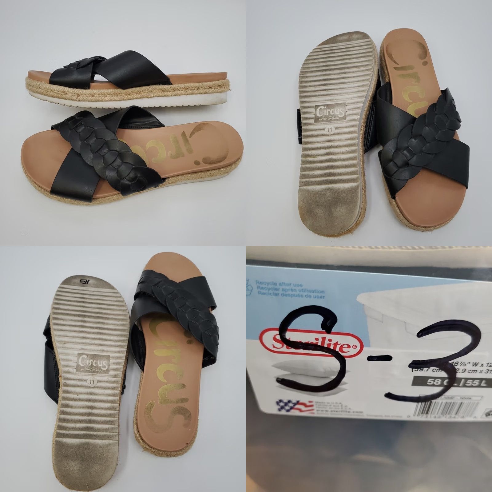 Sam Edelman Circus by Sam Edelman Sandal Nola Espadrille Platform Open Toe Black Women's 11 Summer Spring Size US 11 / IT 41 - 9 Thumbnail