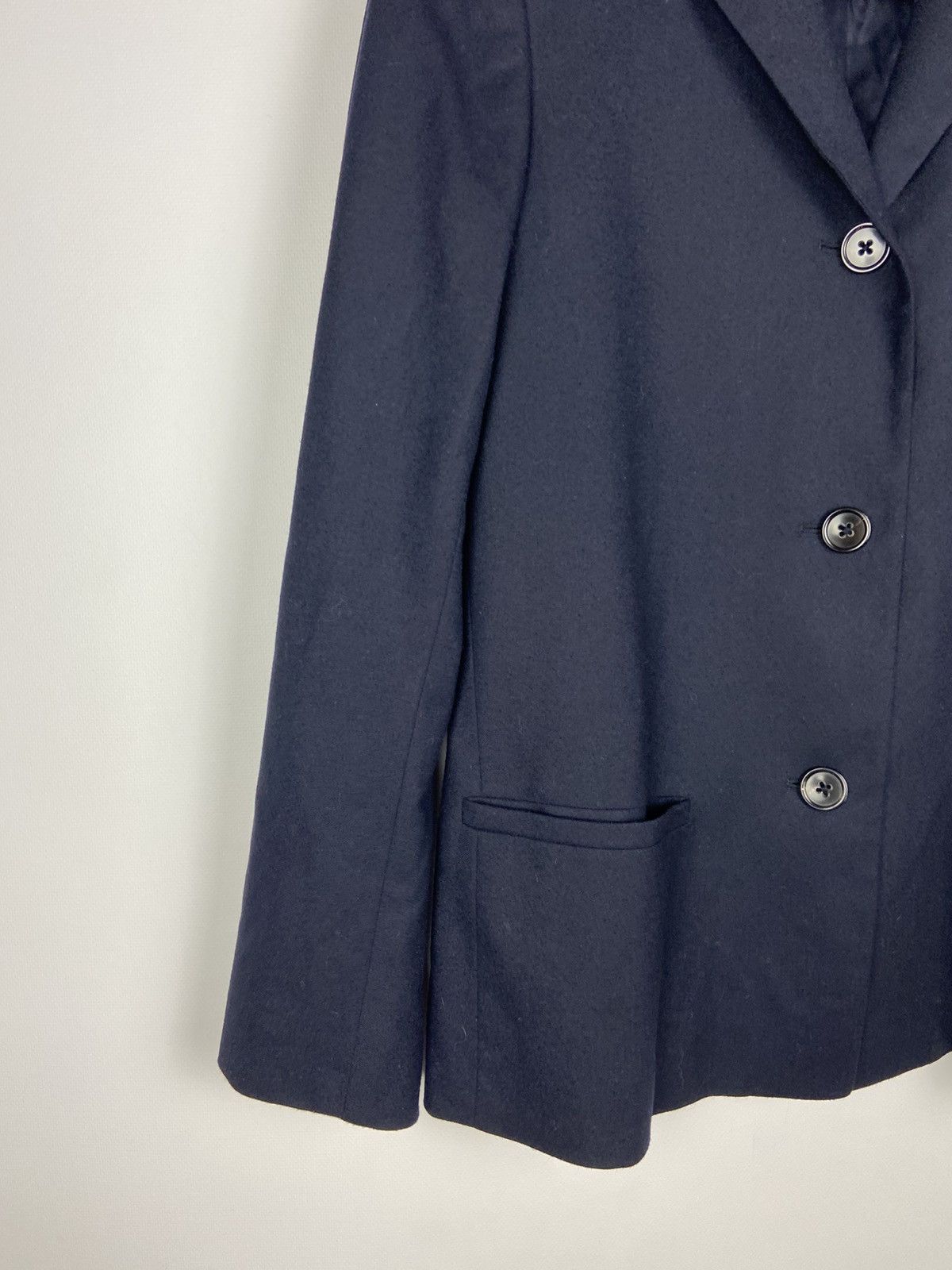 Jil Sander Jil Sander Blue Women's Button Wool Blazer Sz 34 Size XXS / US 00 / IT 34 - 5 Thumbnail