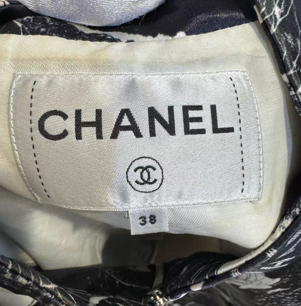 Chanel Chanel Color-blocked logo letter camellia full print cotto Size XS / US 0-2 / IT 36-38 - 3 Thumbnail