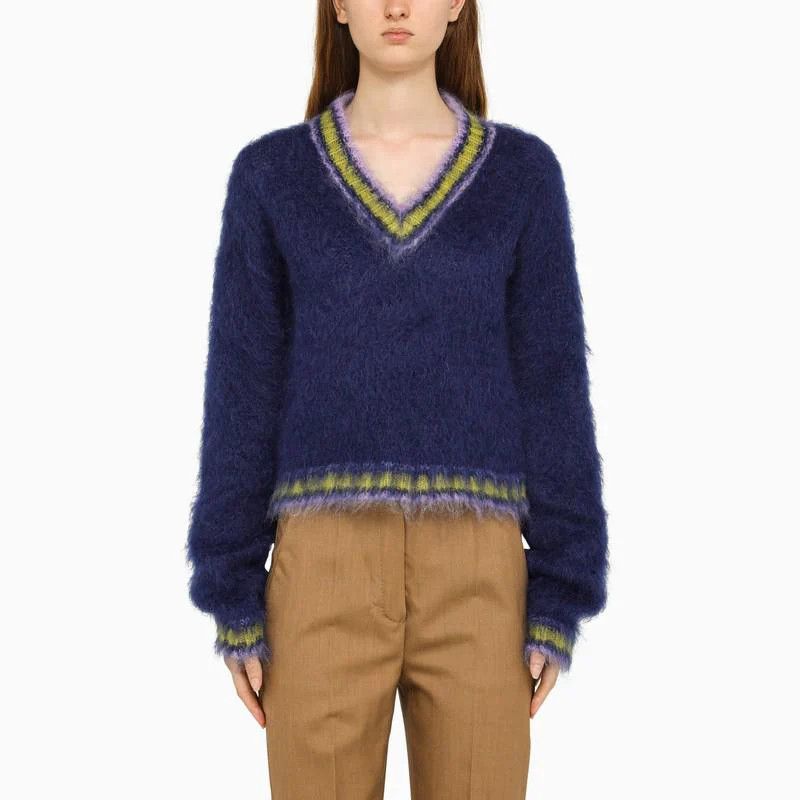 Marni o1w1db10824 Royal Sweater in Blue Size XS / US 0-2 / IT 36-38 - 2 Thumbnail