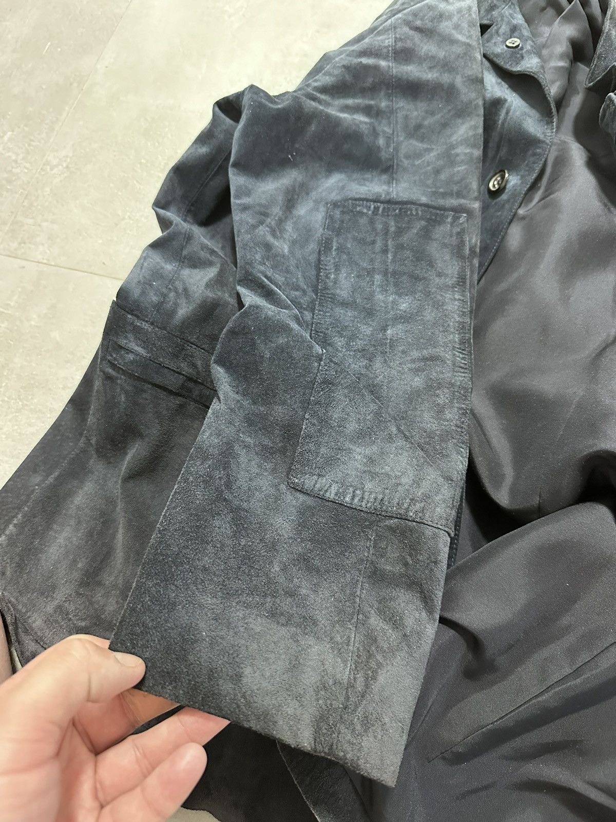 Jil Sander Archive Jil Sander Suede Leather Jacket Blue Mens Size 48 Size US M / EU 48-50 / 2 - 8 Thumbnail