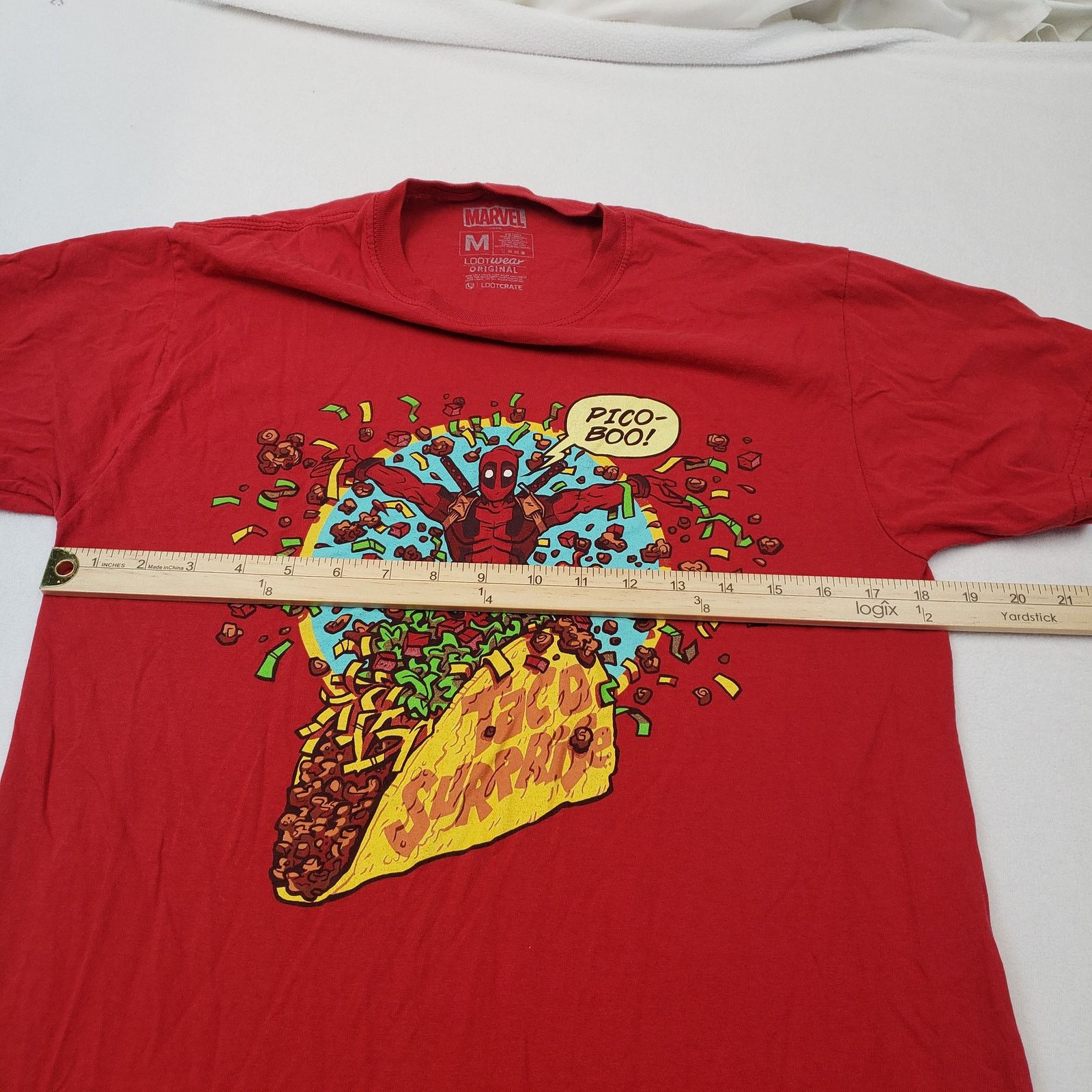 Marvel Comics Marvel Deadpool Shirt Men Medium Lootcrate Taco Surprise Size US M / EU 48-50 / 2 - 3 Thumbnail