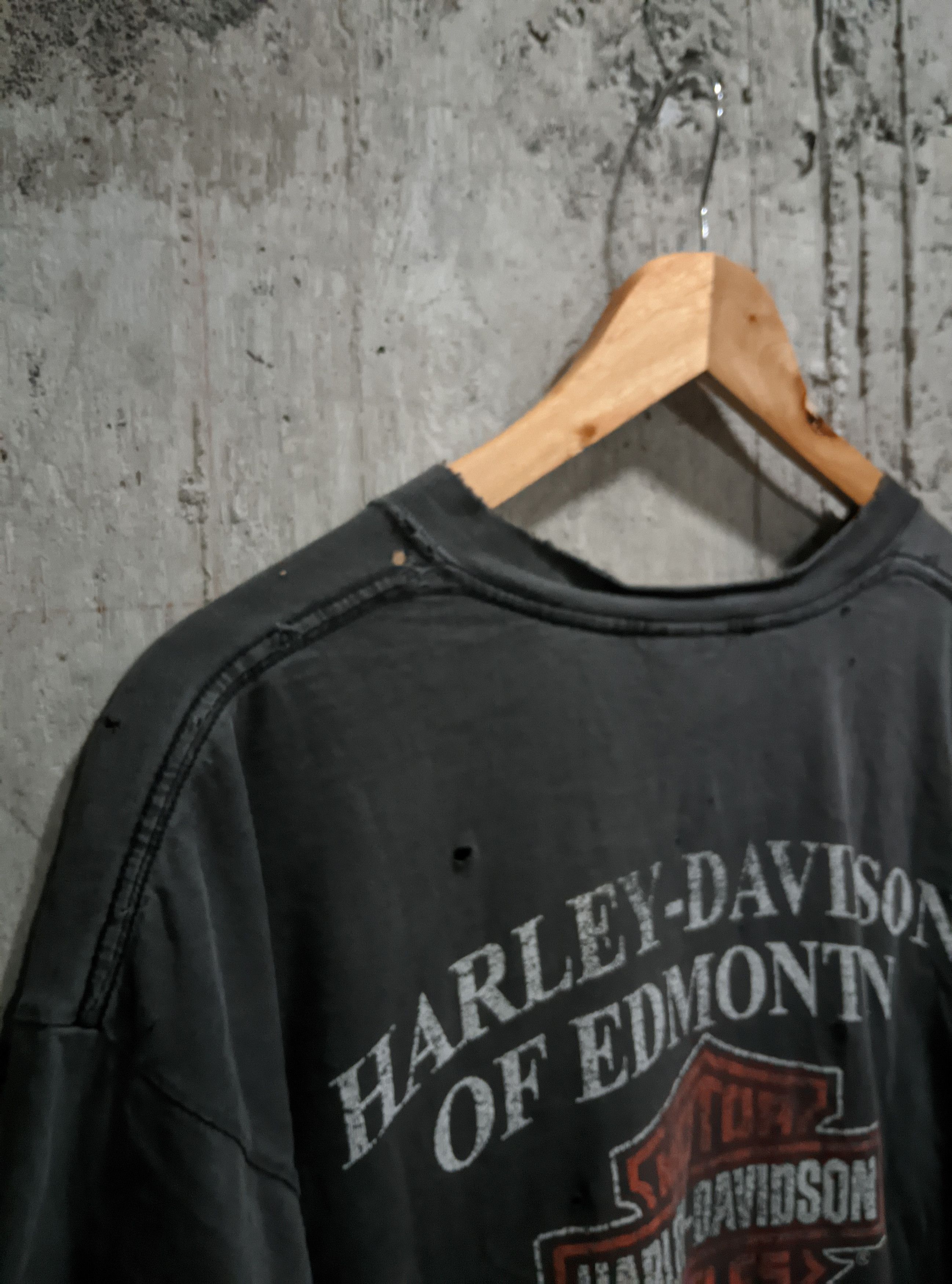 Harley Davidson Vintage 90s thrashed Harley Davidson distress grunge WCC ERD Size US XL / EU 56 / 4 - 12 Thumbnail