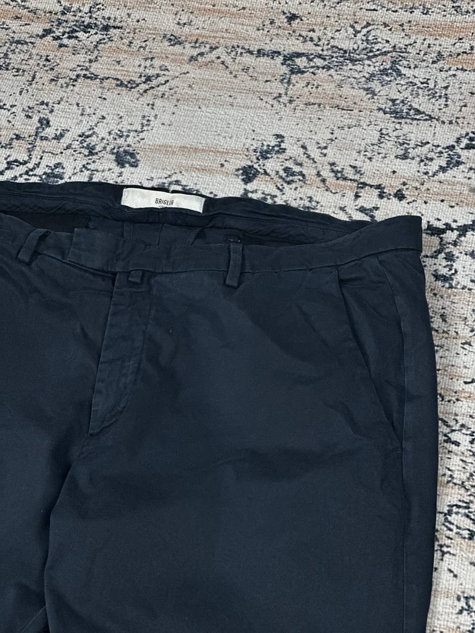 Vintage Briglia 1949 Luxury Navy Slim Chino Italian Pants Size US 38 / EU 54 - 3 Thumbnail