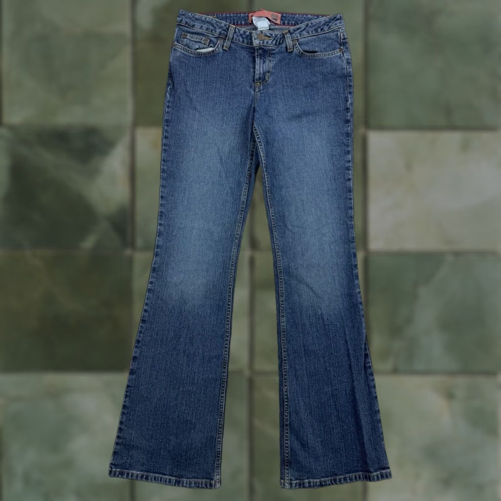 Mossimo VINTAGE Mossimo Jeans Women 9 Blue Flared Hipster Y2K 90s Womens Size 30" / US 8 / IT 44 - 1 Thumbnail