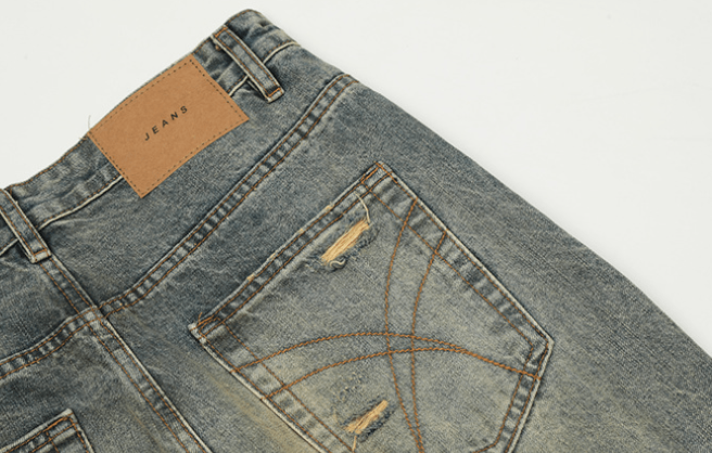 Japanese Brand × Jean Street oversize ripped vintage distressed jeans y2k Size US 32 / EU 48 - 6 Thumbnail