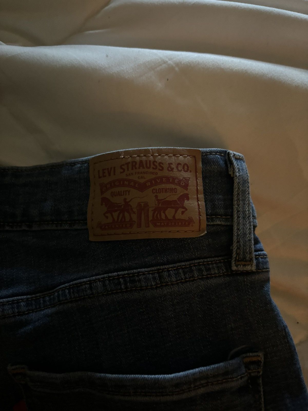 Levi's 721 Levi High Rise Skinny Jeans Size 28x28 Size 28" / US 6 / IT 42 - 7 Thumbnail