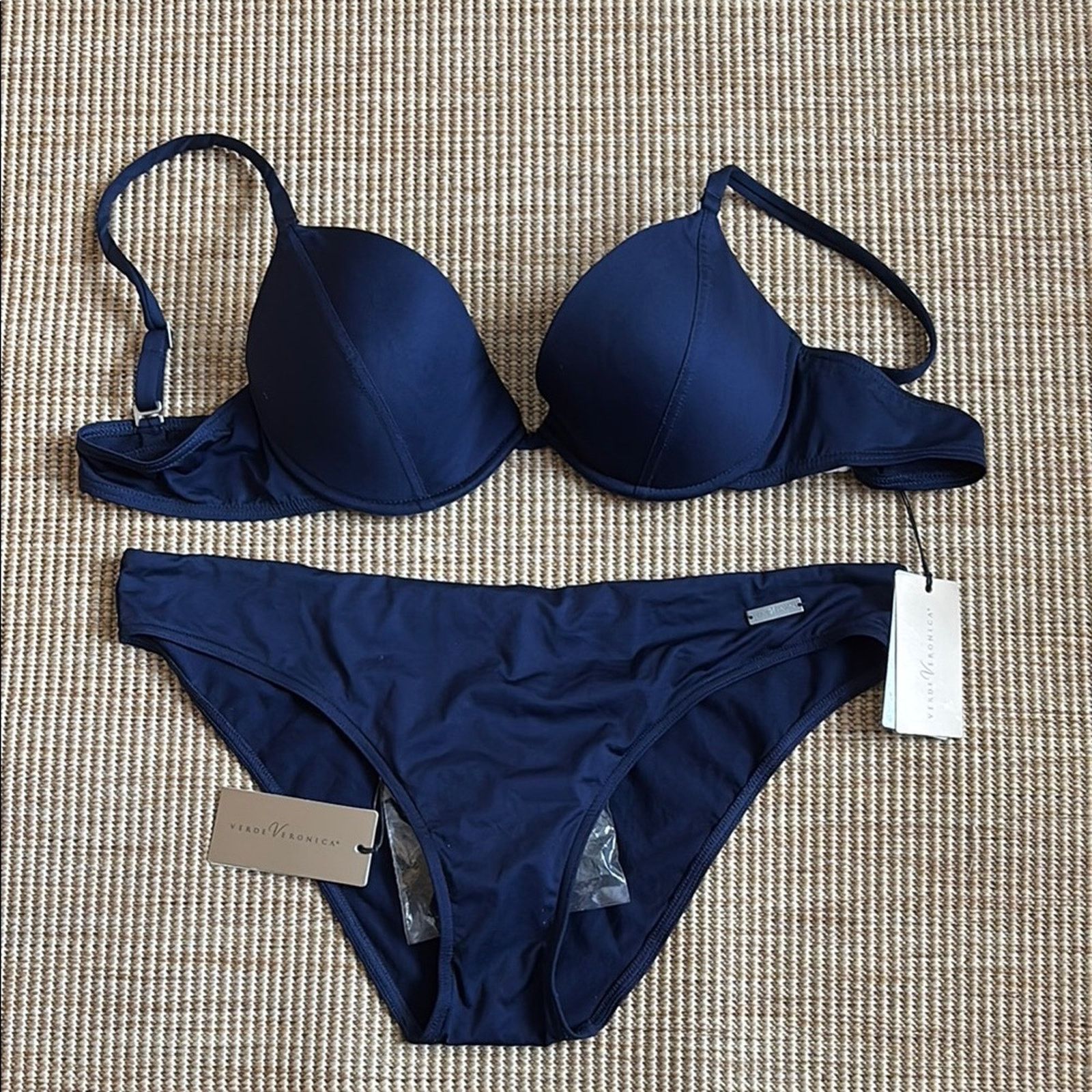 Other NWT verde veronica Blue Bikini Set Underwire Support Siz 4/5 Size ONE SIZE - 1 Thumbnail