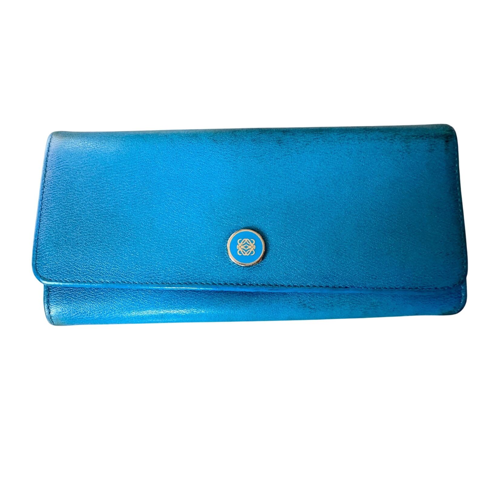 Loewe Loewe Blue Flap Long Wallet Size ONE SIZE - 1 Thumbnail