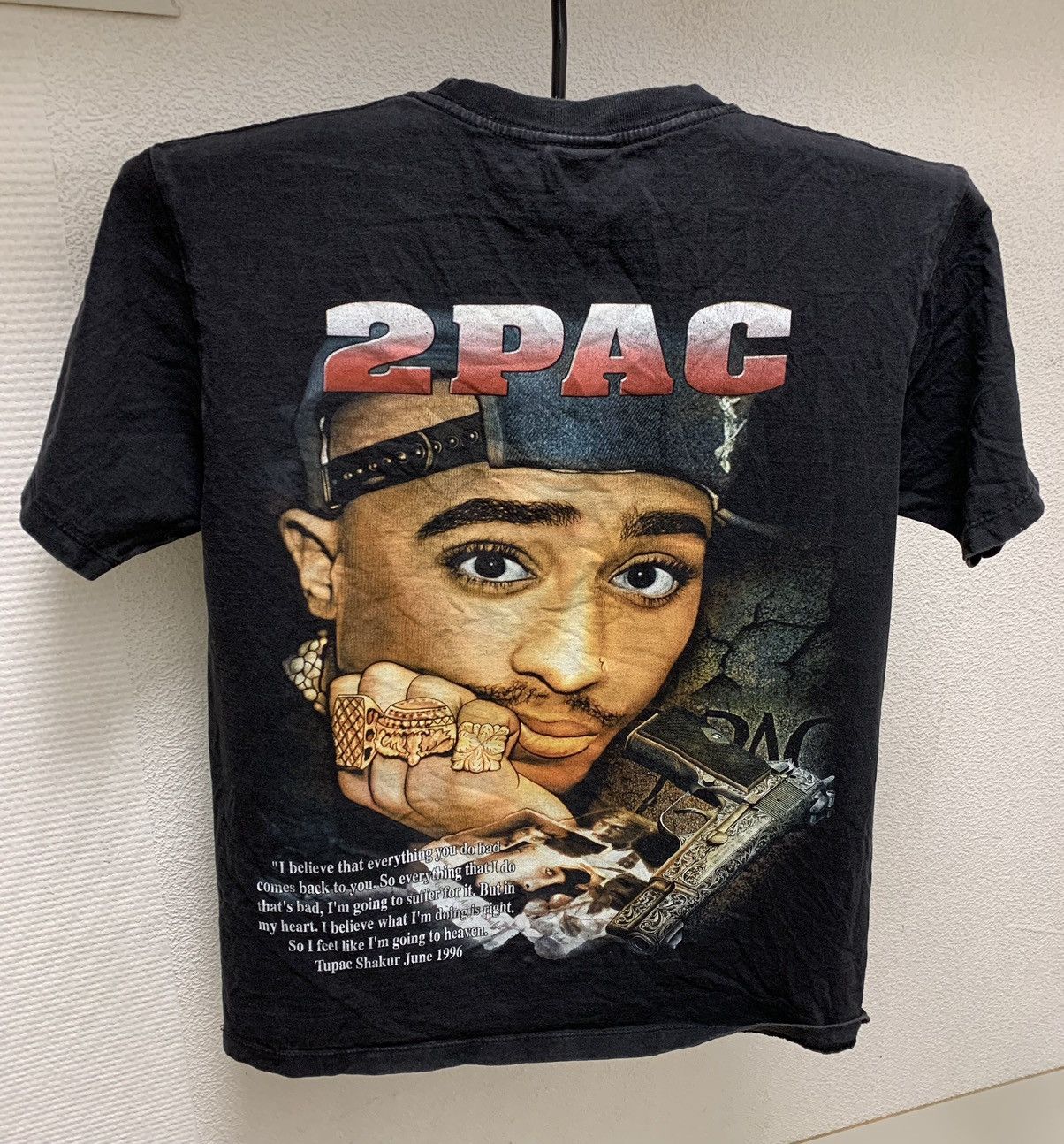 Band Tees 2pac Tupac Shakur June 1996 vintage t-shirt rap tee band M Size US M / EU 48-50 / 2 - 2 Thumbnail