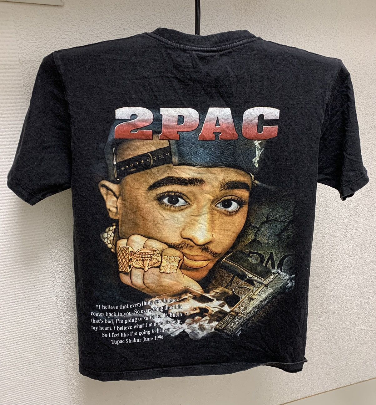 Vintage 2pac Tupac Shakur June 1996 vintage t-shirt rap tee band M | Grailed