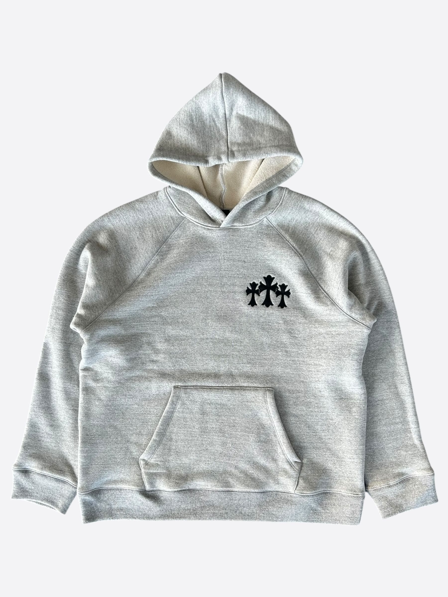 Chrome Hearts Chrome Hearts Triple Cemetery Cross Hoodie