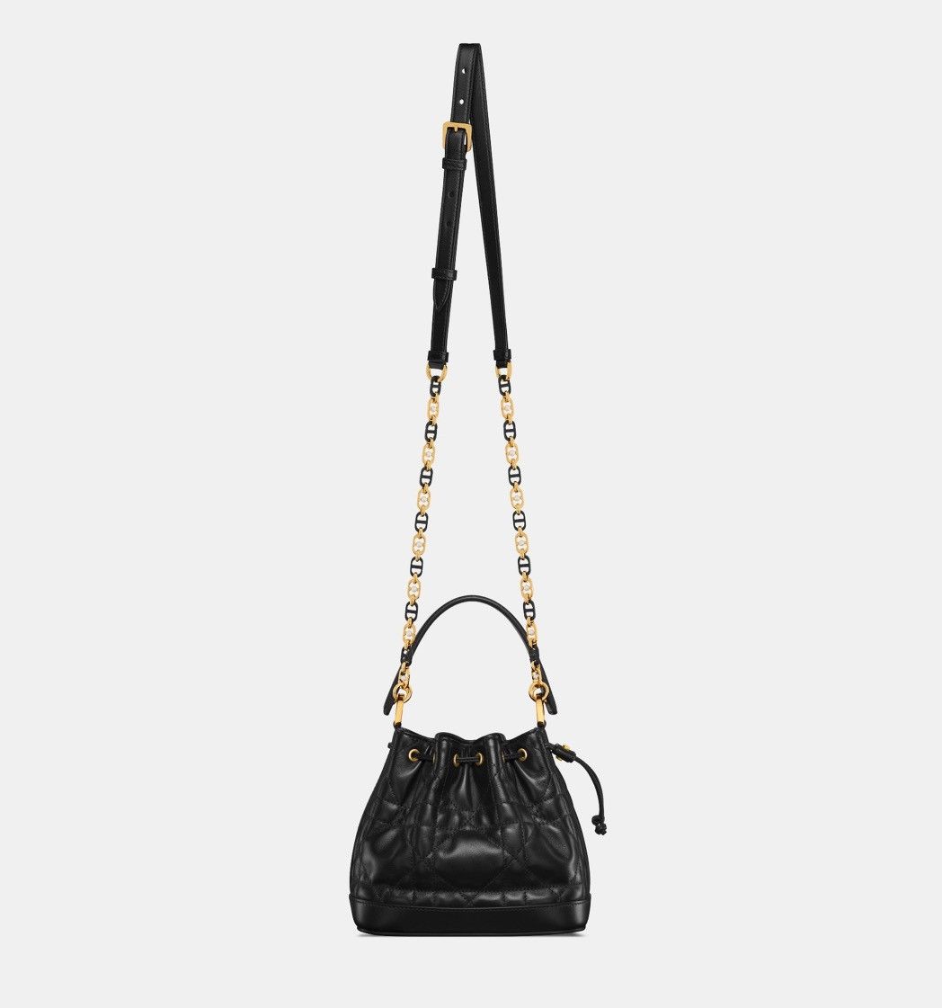 Dior SMALL DIOR JOLIE BUCKET BAG Black Macrocannage Size ONE SIZE - 4 Thumbnail