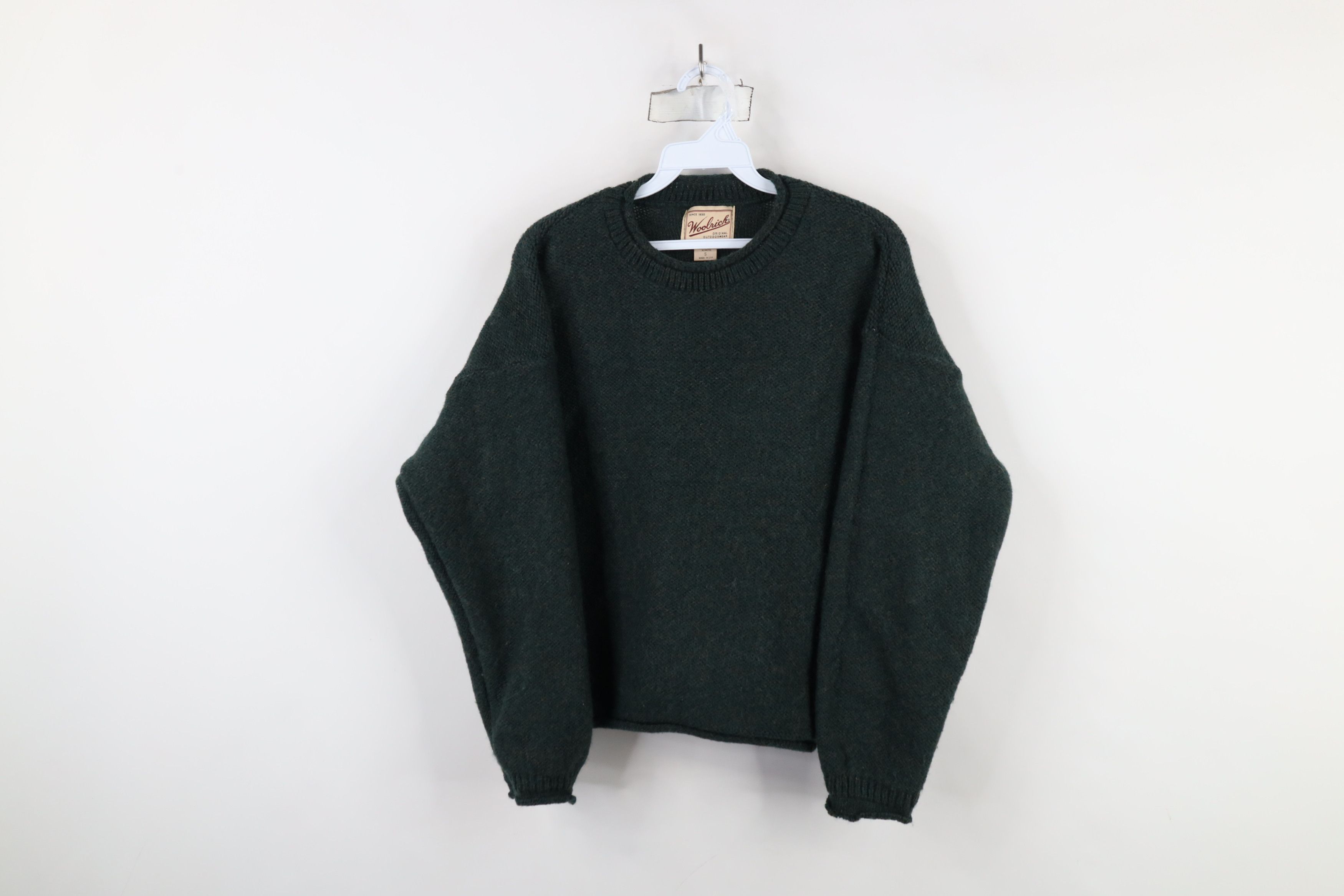 Vintage × Woolrich Woolen Mills Vintage 90s Woolrich Blend Marled Knit Sweater Green USA Size S / US 4 / IT 40 - 1 Thumbnail