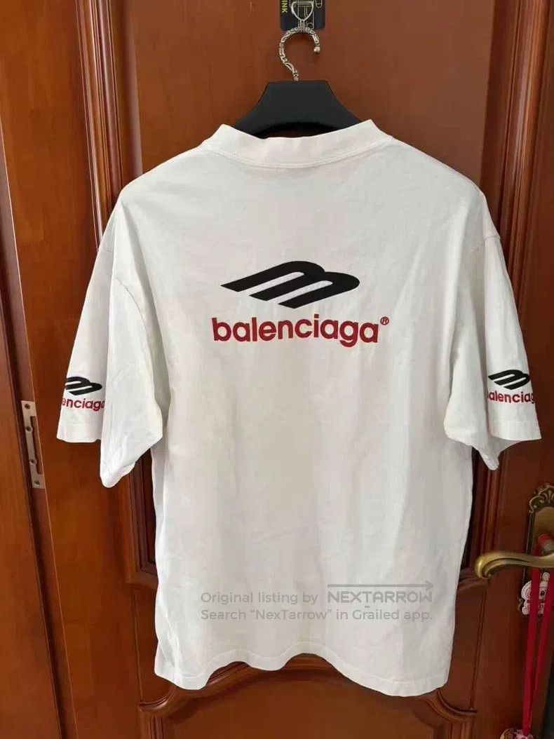 Balenciaga Balenciaga 3B Embroidered Logo Short Sleeve T-Shirt Size US M / EU 48-50 / 2 - 2 Thumbnail