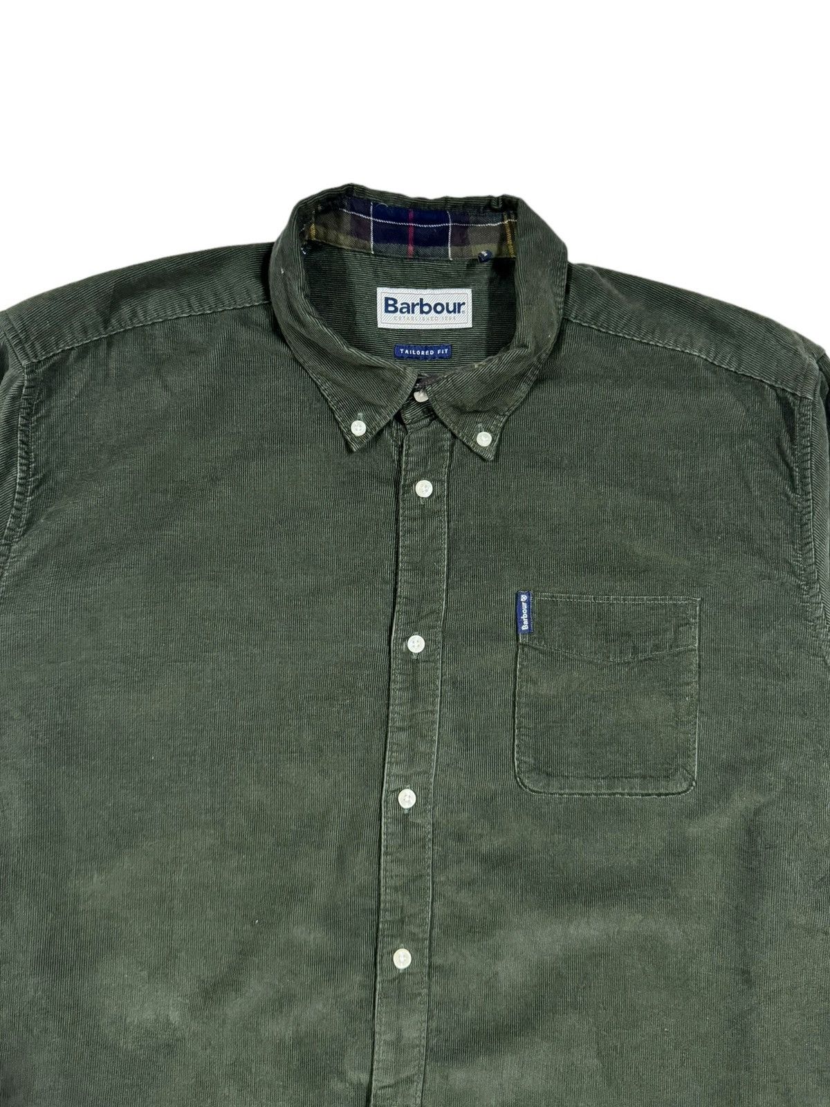 Barbour Barbour Cord 2 Tailored Corduroy Button Ups Shirt Size US L / EU 52-54 / 3 - 4 Thumbnail
