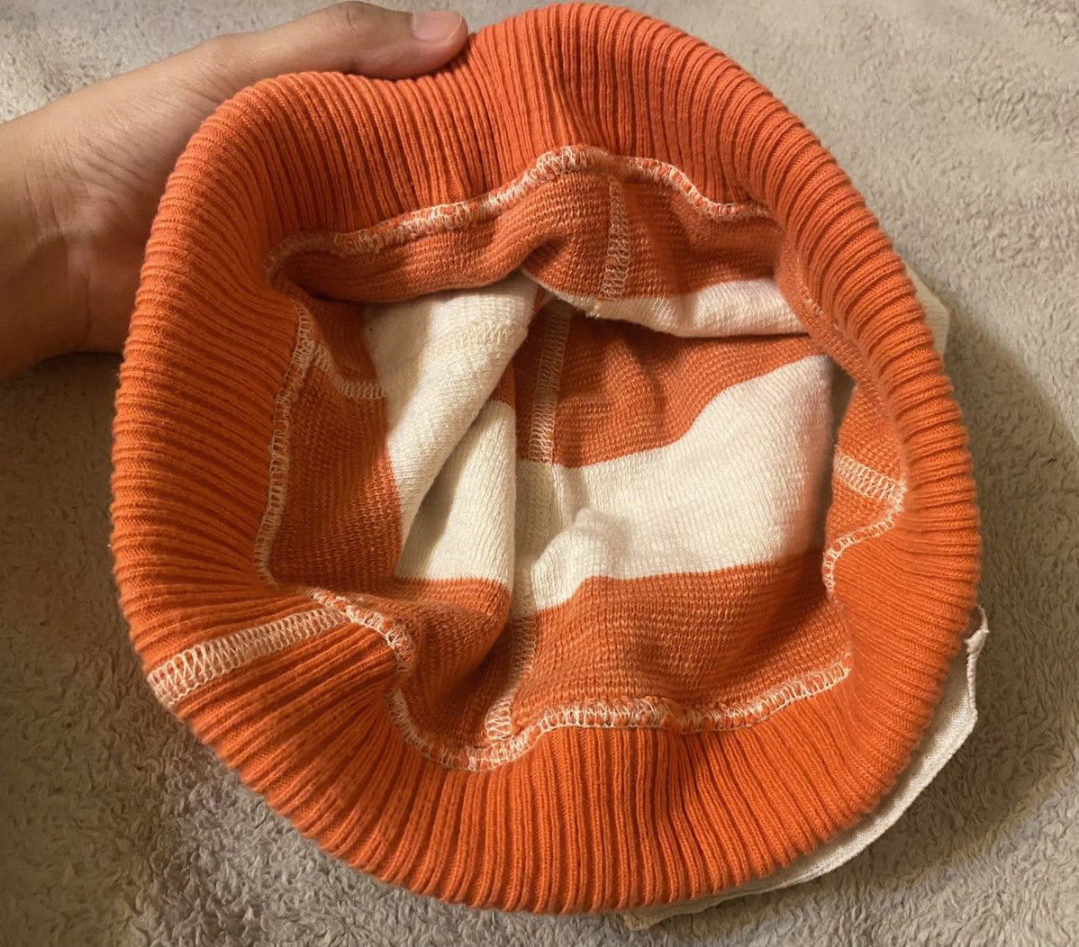 Kapital Kapital CPO Stripe Beanie Japanese Brands Size ONE SIZE - 4 Thumbnail