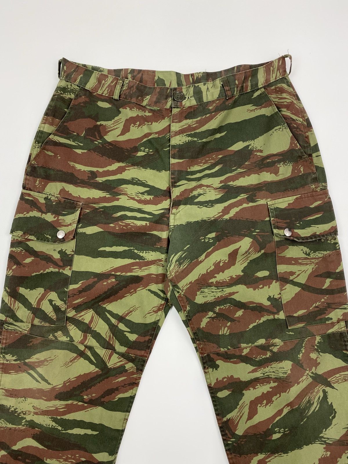 Vintage 1990’s Vintage Greek Army HBT Lizard Camo Cargo Pants Size US 34 / EU 50 - 4 Thumbnail