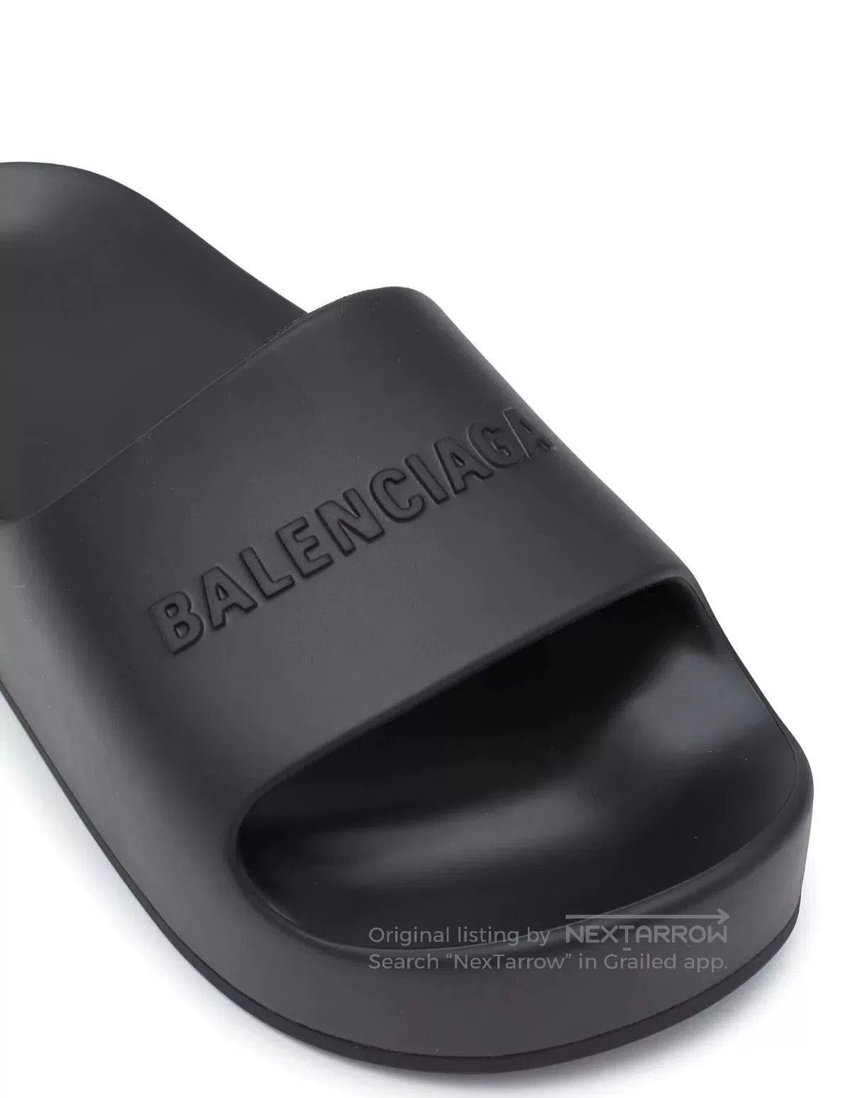 Balenciaga Balenciaga Black Thick-Soled Slides. Size US 4 / IT 34 - 2 Thumbnail