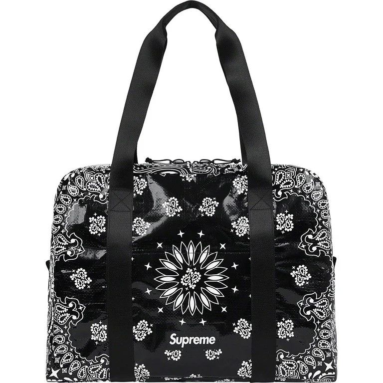 Supreme Supreme Bandana Tarp Small Duffle Bag 'Black' Size ONE SIZE - 1 Thumbnail