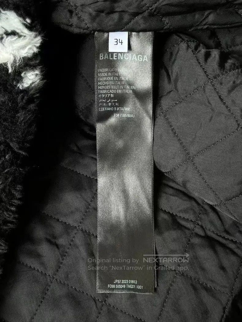 Balenciaga Balenciaga Logo Print Teddy Coat. Size US XS / EU 42 / 0 - 4 Thumbnail