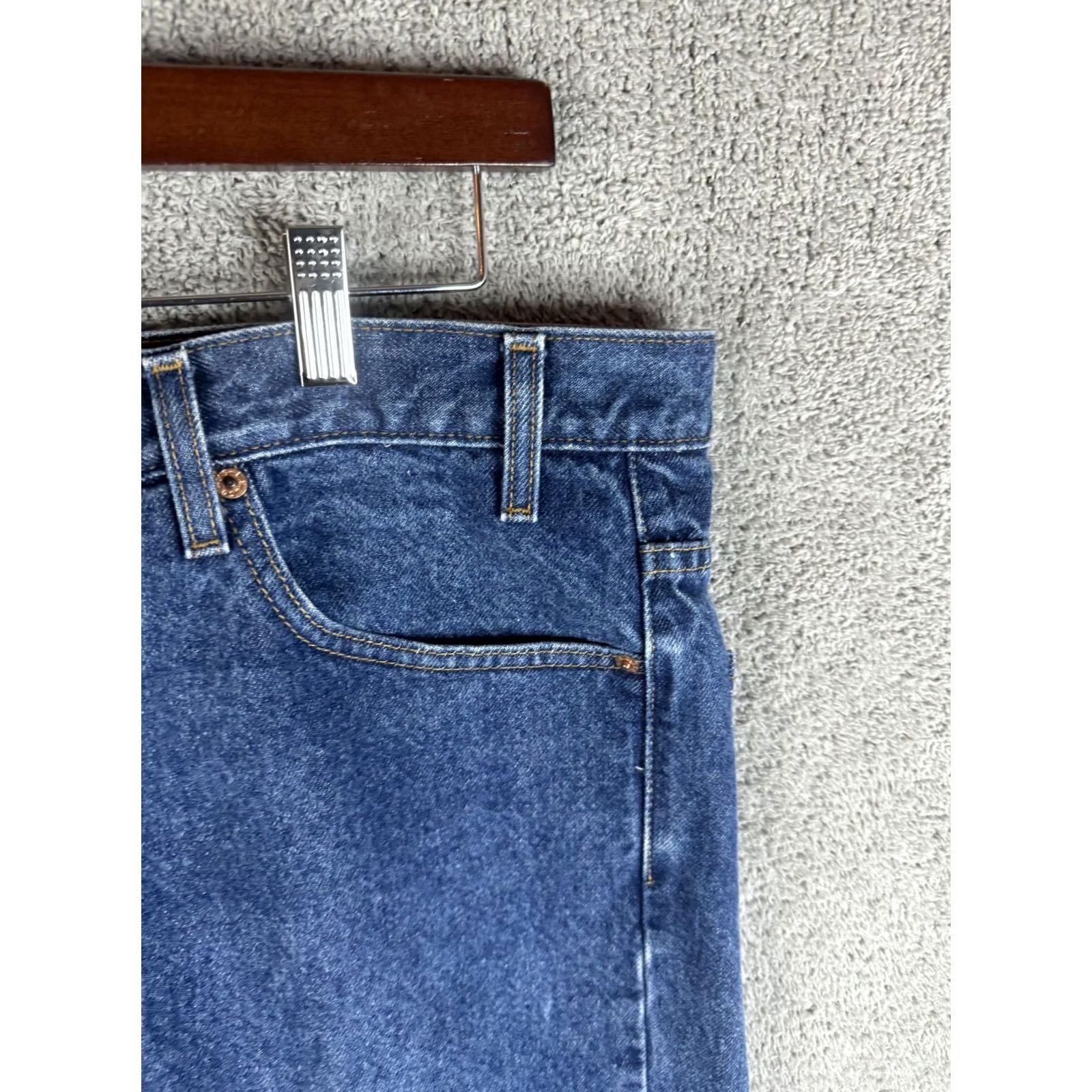 Levi's VINTAGE Levis 517 Jeans Mens 40x30 Blue Boot Cut Denim High Rise Classic Straight Leg Size US 40 / EU 56 - 3 Thumbnail