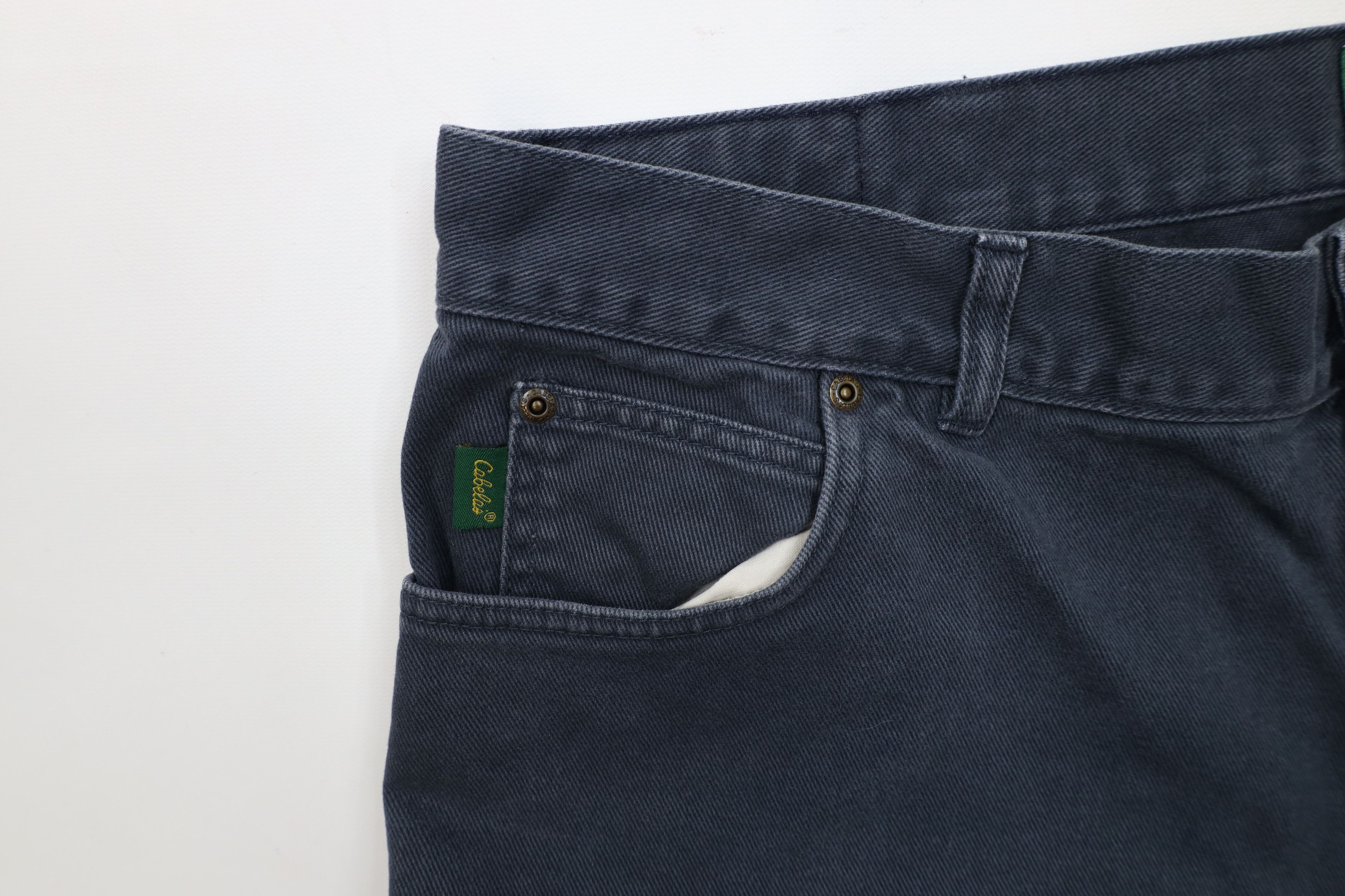 Vintage Vintage 90s Cabelas Baggy Fit Wide Leg Denim Jeans Blue Size US 38 / EU 54 - 7 Thumbnail