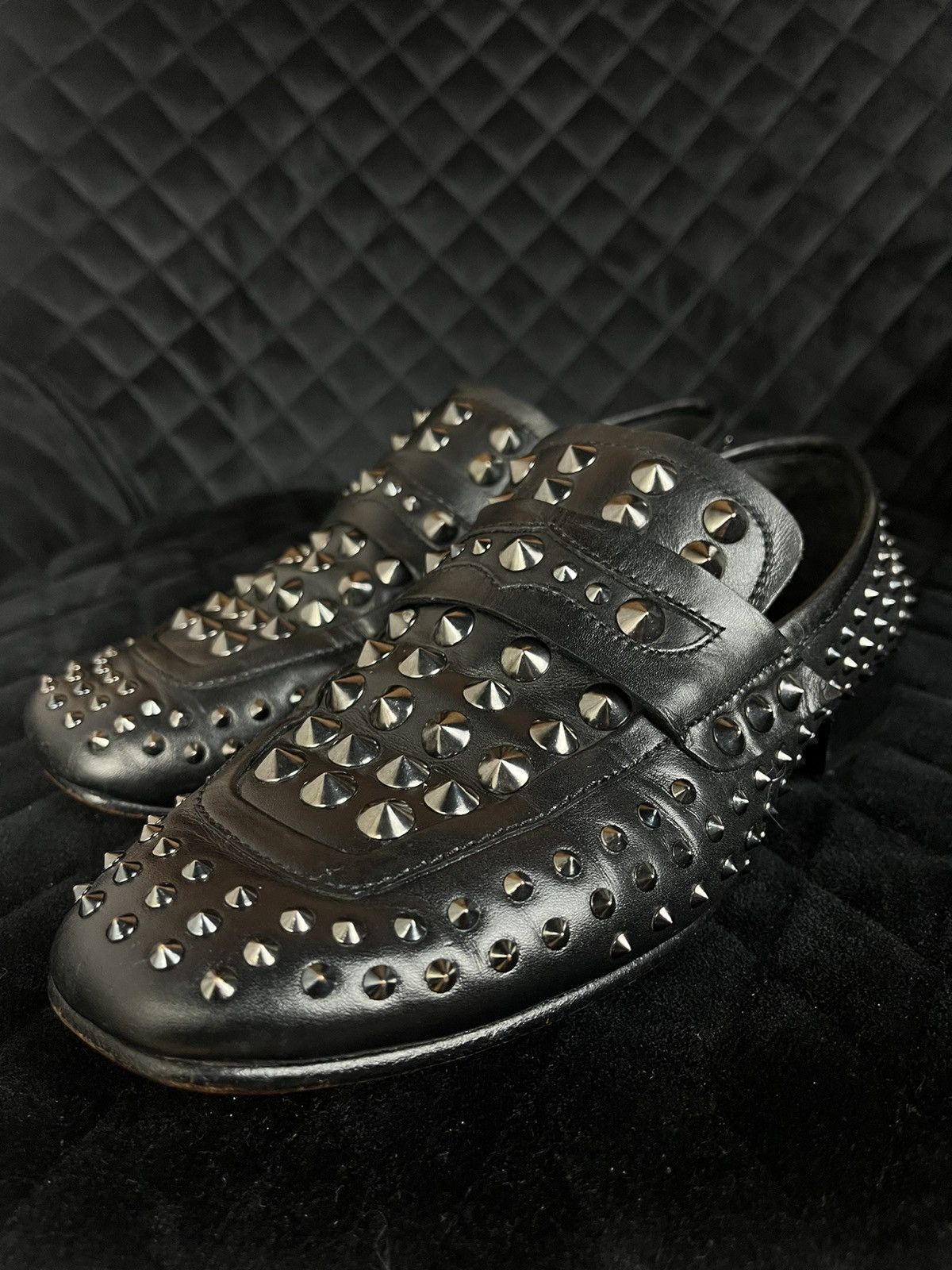 ASH Ash leather mocassin with studs loafers shoes Size US 7 / IT 37 - 2 Thumbnail