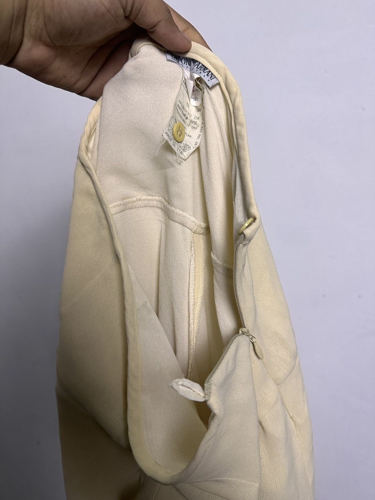 Emporio Armani 80’s Emporio Armani Rayon Wide Leg Pants Size 26" / US 2 / IT 38 - 9 Thumbnail