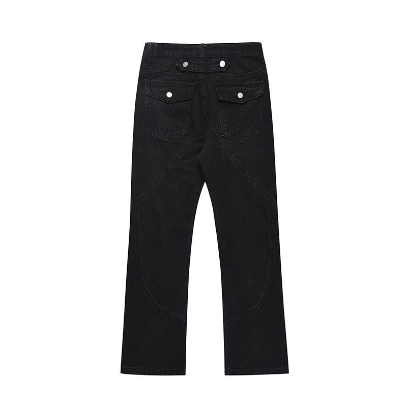 Jean American high street straight-leg slim-fit black jeans Size US 32 / EU 48 - 2 Thumbnail