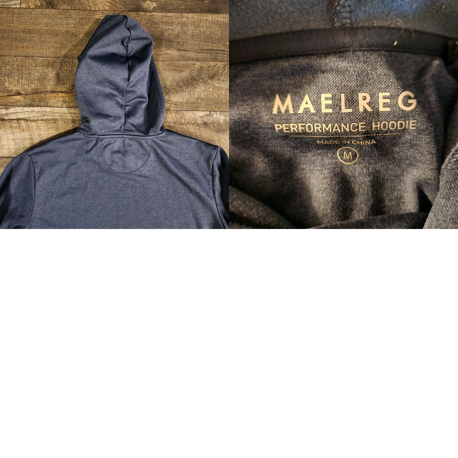 Vintage Maelreg Performance Hoodie Men's M Golf Active Pullover Navy Blue Polo Dot Pattern Logo Accents Athletic Fit Pockets Lightweight Fleece Size US M / EU 48-50 / 2 - 8 Thumbnail