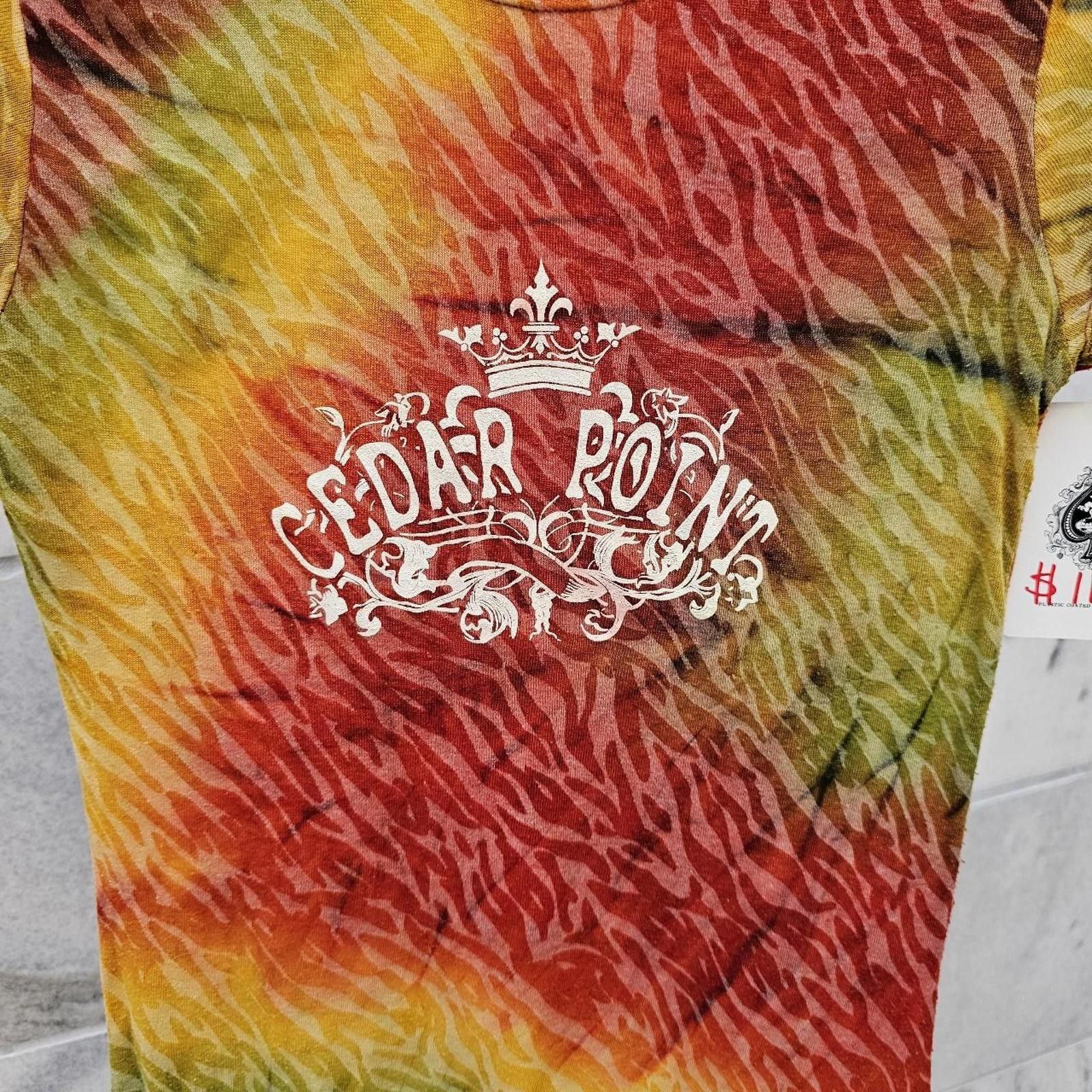 Other Women's Cedar Point Tie-Dye Fitted T-shirt Size M / US 6-8 / IT 42-44 - 2 Thumbnail