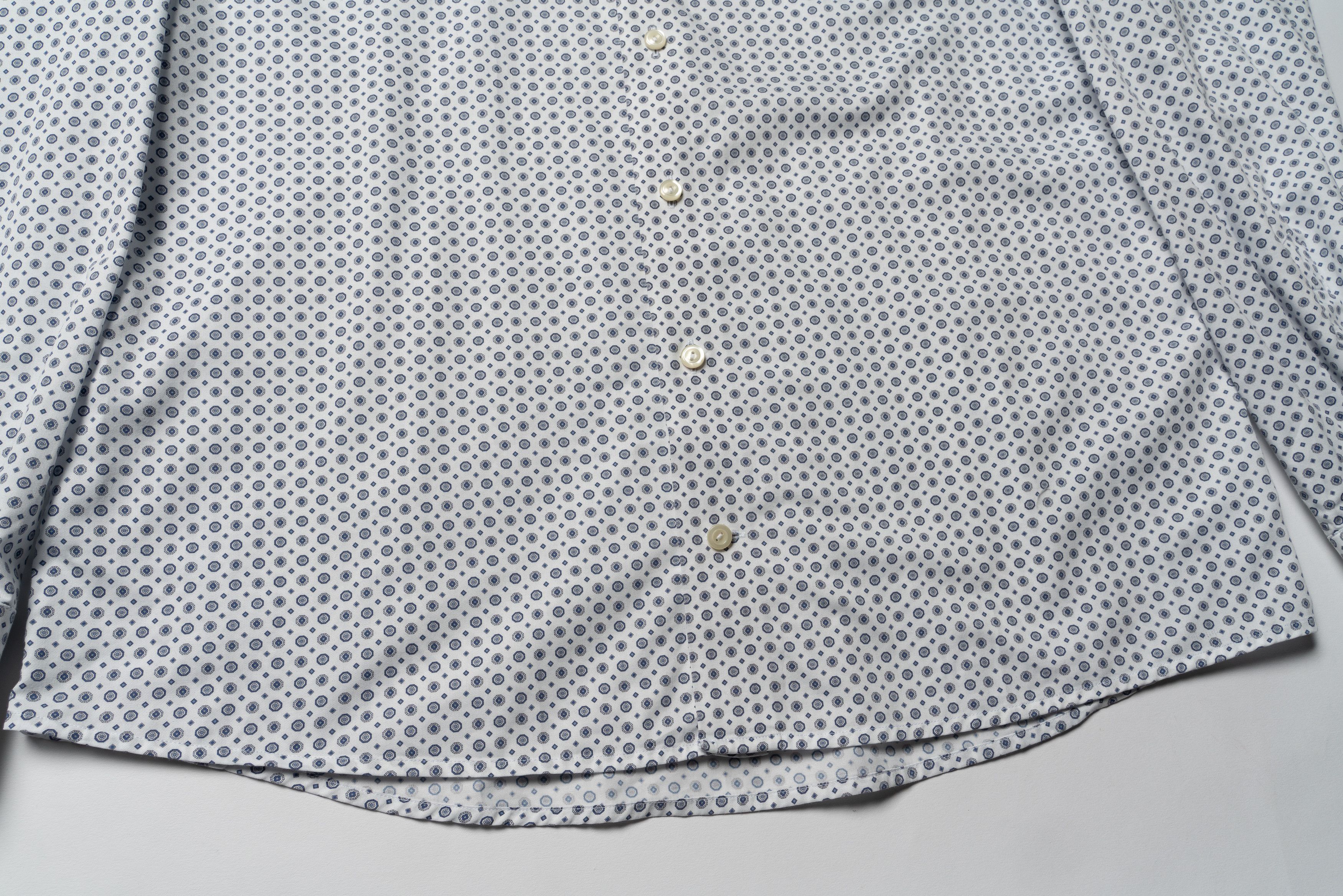 Eton 🔵 ETON Print Signature Twill Cotton Button Up Shirt Size US L / EU 52-54 / 3 - 4 Thumbnail