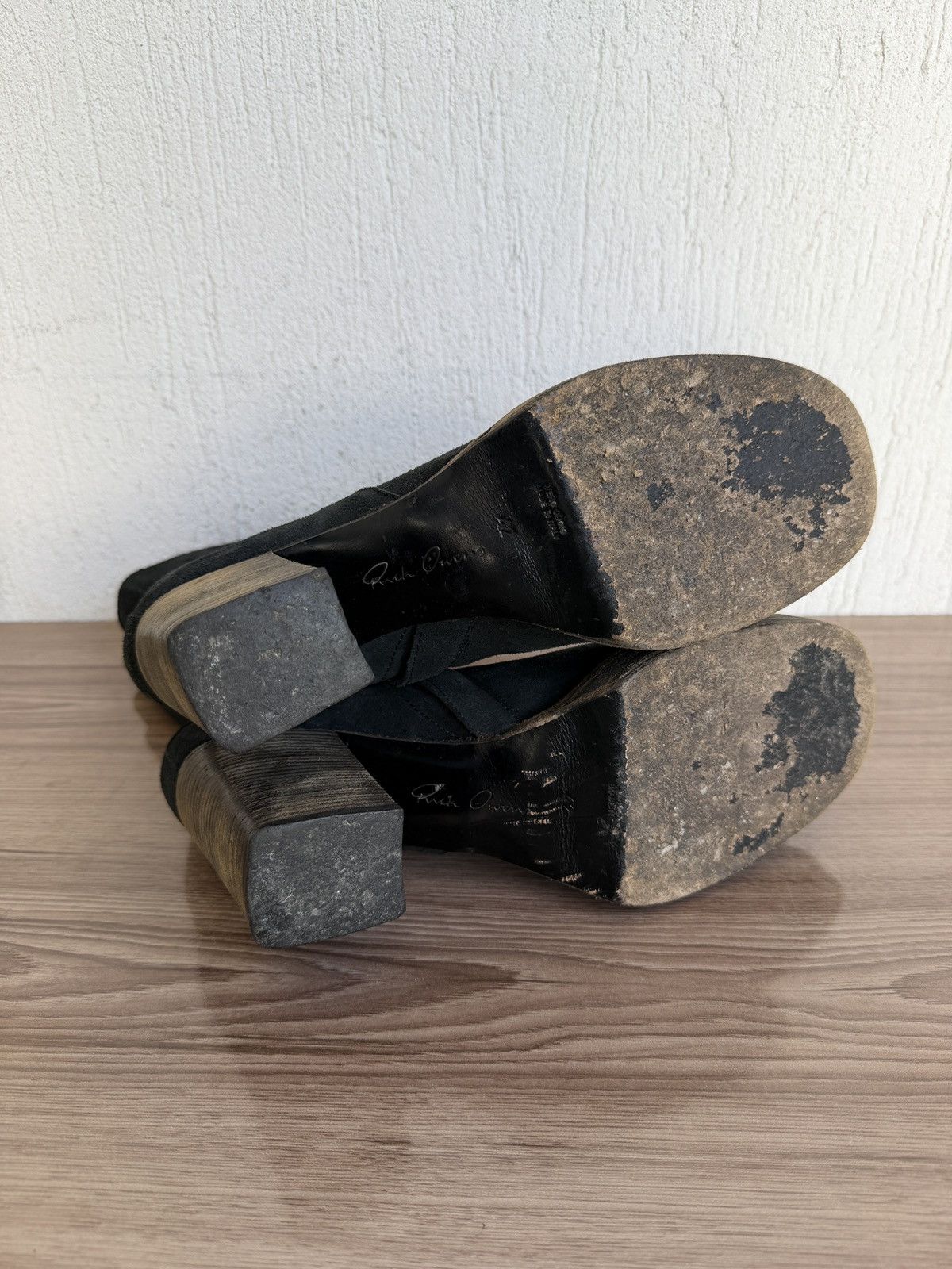 Rick Owens 🦂😮‍💨Ss05 SCORPIO suede heel Boots Size US 9 / EU 42 - 7 Thumbnail