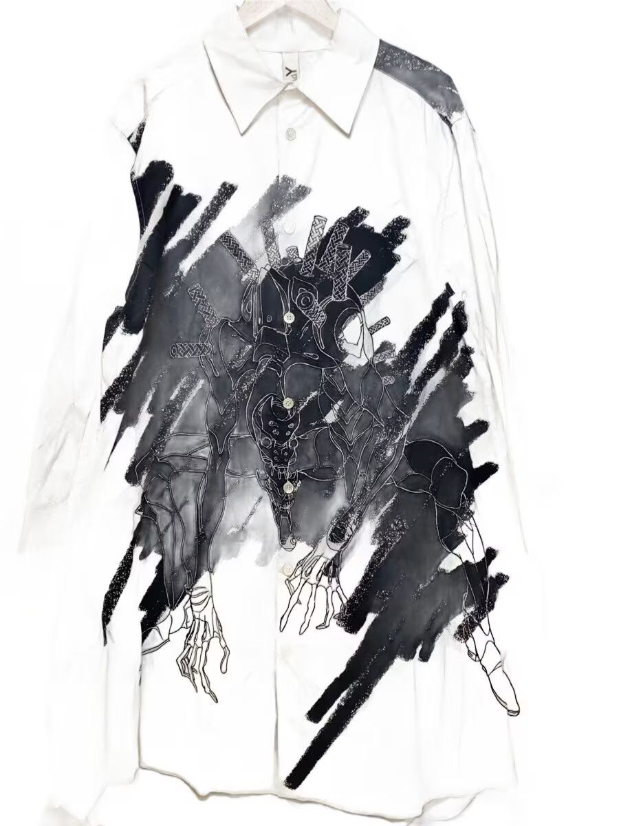 Yohji Yamamoto yohji yamamoto Ground Y gv-b50-059 Long-sleeved shirt Size US L / EU 52-54 / 3 - 1 Thumbnail