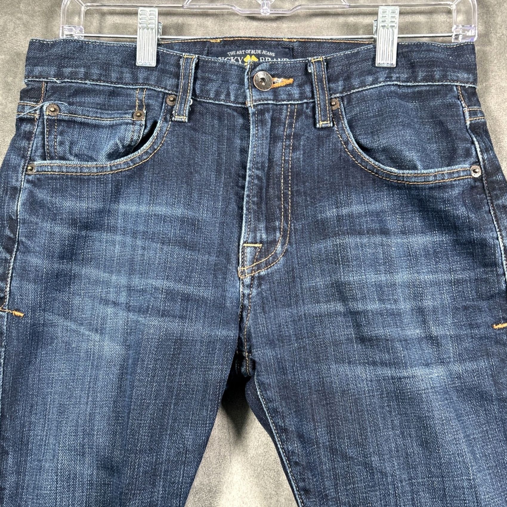 Lucky Brand Lucky Brand Jeans Dean Mens 28x30 Blue Denim 5 Pocket Straight Leg Slim Jeans Size US 28 / EU 44 - 2 Thumbnail