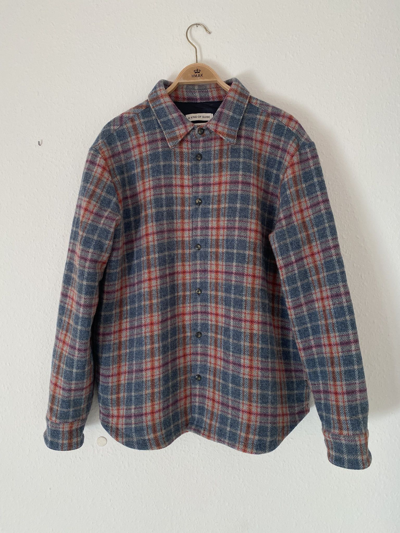 A Kind Of Guise 52/XL - 100% Virgin Wool Padded Overshirt Size US XL / EU 56 / 4 - 1 Thumbnail