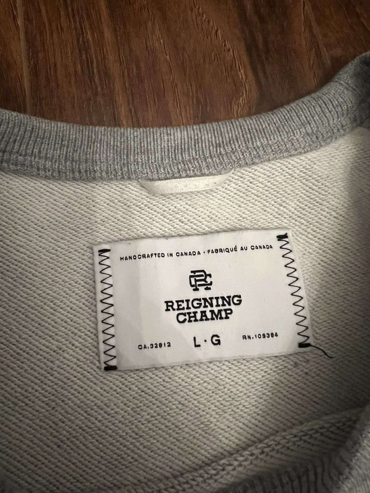 Reigning Champ Men's Reigning Champ Midweight Terry Sweatshirt Heather Grey Size US L / EU 52-54 / 3 - 4 Thumbnail