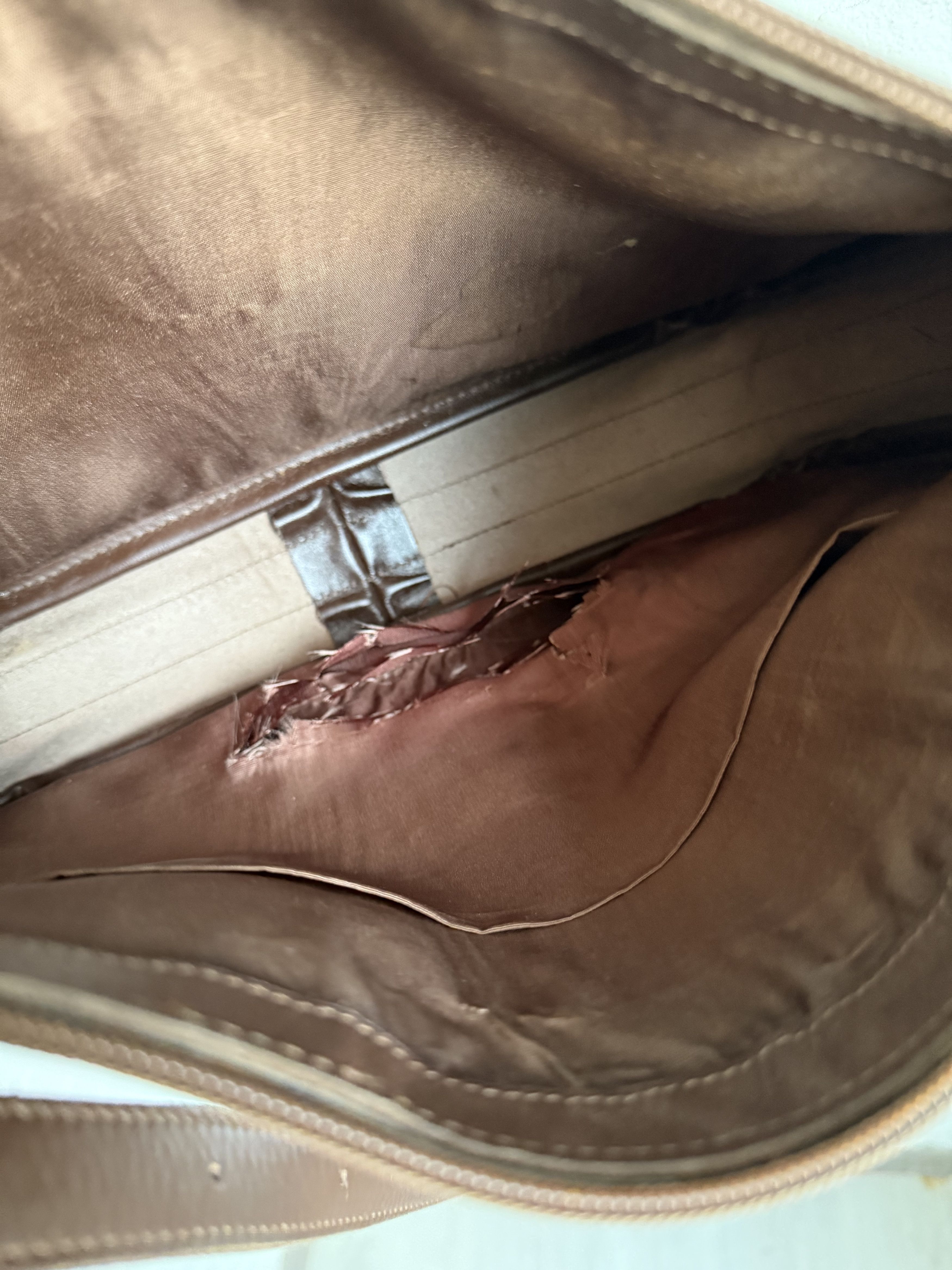 Burberry Vintage 90s Burberrys leather messenger shoulder bag Size ONE SIZE - 11 Thumbnail